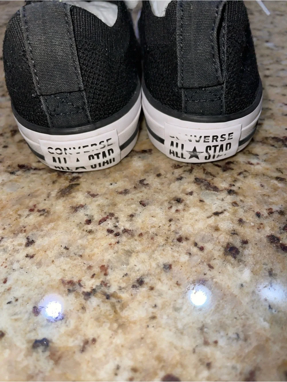 Converse Knit Black and White Low Top Sneakers